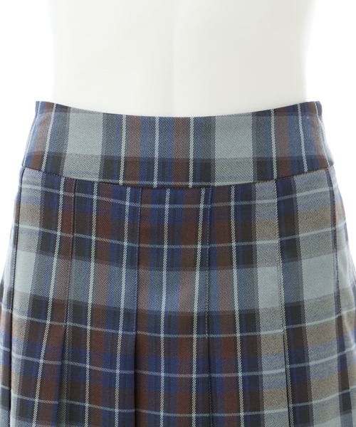 チェック柄プリーツロングスカート（スカート）｜INGNI（イング