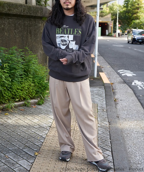 The Beatles（ザビートルズ）の「THE BEATLES ザ ビートルズツアープリントトレーナー（スウェット・メンズ・ライトグレー/チャコール/オフホワイト・L/M/LL）」の12枚目の写真