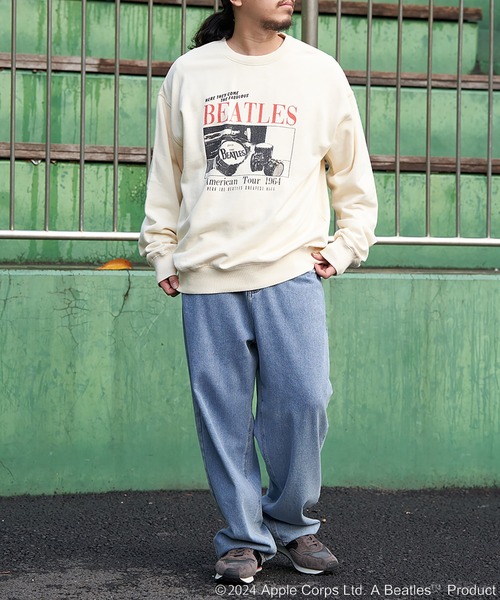 The Beatles（ザビートルズ）の「THE BEATLES ザ ビートルズツアープリントトレーナー（スウェット・メンズ・ライトグレー/チャコール/オフホワイト・L/M/LL）」の16枚目の写真