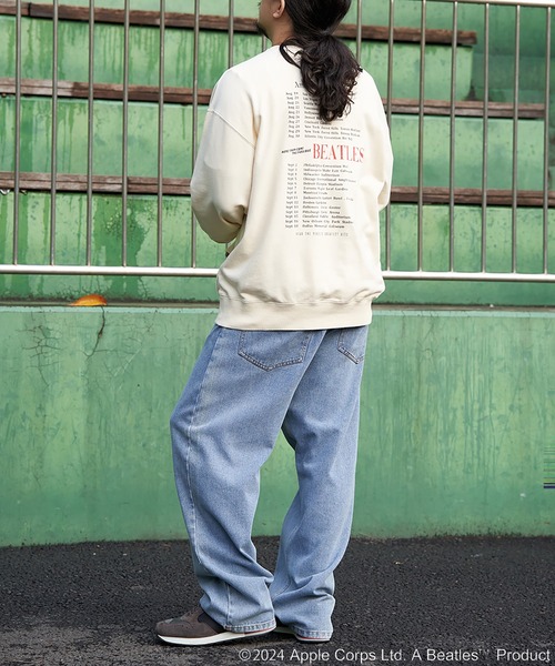 The Beatles（ザビートルズ）の「THE BEATLES ザ ビートルズツアープリントトレーナー（スウェット・メンズ・ライトグレー/チャコール/オフホワイト・L/M/LL）」の18枚目の写真