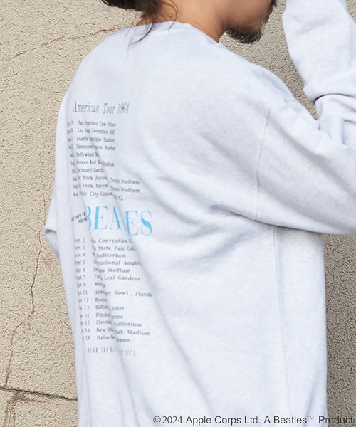 The Beatles（ザビートルズ）の「THE BEATLES ザ ビートルズツアープリントトレーナー（スウェット・メンズ・ライトグレー/チャコール/オフホワイト・L/M/LL）」の21枚目の写真