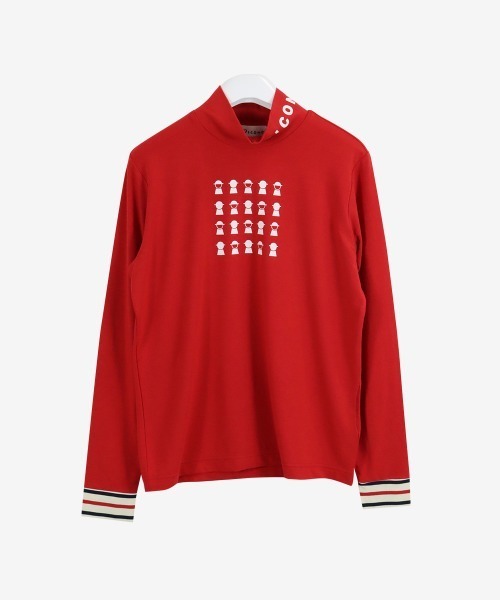Picone CLUB(ピッコーネクラブ)の「長袖ハイネックプルオーバー(Tシャツ/カットソー・レディース・ホワイト/グリーン/レッド/ネイビー・L/M/S)」の5枚目の写真