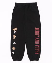 【公式】トムとジェリー 裏起毛カットロングパンツ レディース