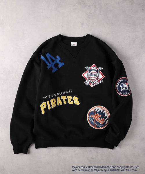 Right-on（ライトオン）の「【MLB】マルチチームワッペンクルーネック