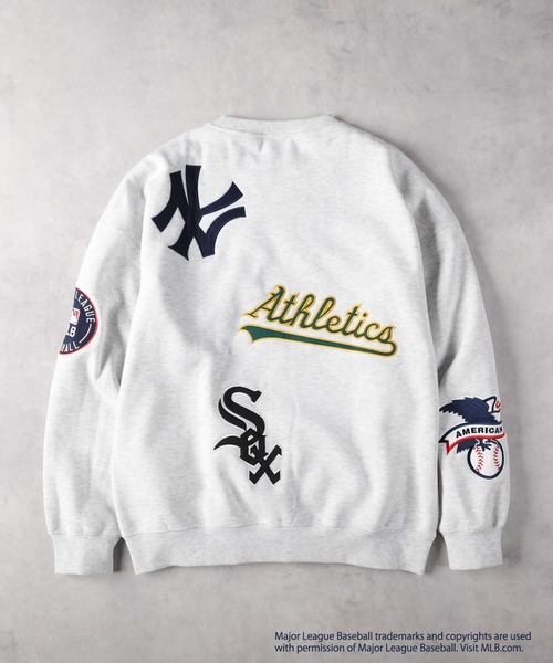 Right-on（ライトオン）の「【MLB】マルチチームワッペンクルーネック