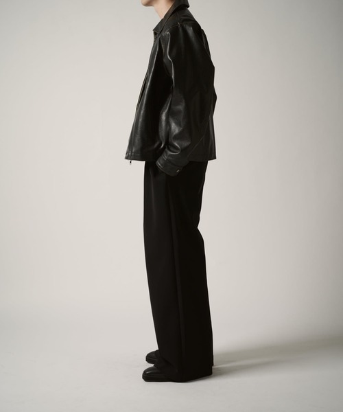 Louis W. A.P.C. 中綿入り ジップアップ 革ジャン グランジシンセティックレザーZIPブルゾン（ブルゾン）｜Lui's（ルイス