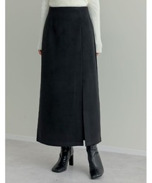 Re:EDIT | [2024-25 WINTER COLLECTION]起毛フロントスリットタイトスカート(スカート)