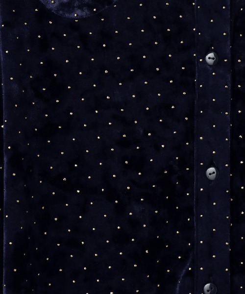 ベロアドットシャツ 283945（シャツ/ブラウス）｜LOWRYS FARM（ローリーズファーム）