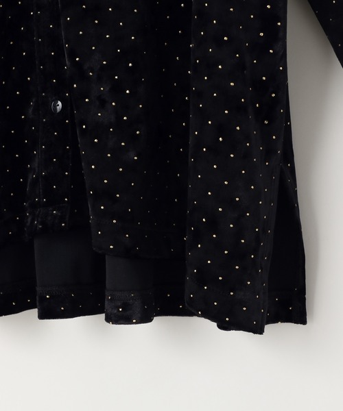 ベロアドットシャツ 283945（シャツ/ブラウス）｜LOWRYS FARM（ローリーズファーム）