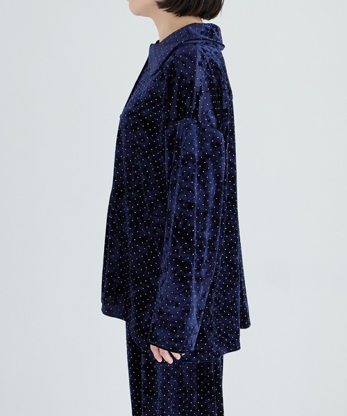 ベロアドットシャツ 283945（シャツ/ブラウス）｜LOWRYS FARM（ローリーズファーム）