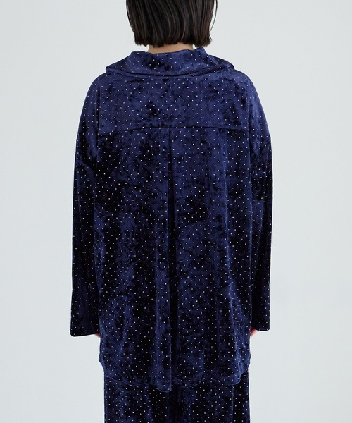 ベロアドットシャツ 283945（シャツ/ブラウス）｜LOWRYS FARM（ローリーズファーム）