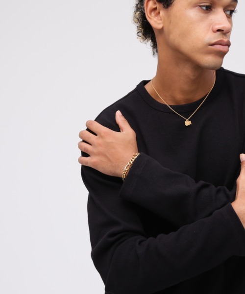 AVIREX（アヴィレックス）の「《AVIREX by J.H.M CO.,LTD.》"VARSITY" SIGNATURE BRACELET GOLD PLATED / "バーシティ" シグネチャー ブレスレット ゴールド / アヴィレックス / JAM HOME MADE / ジャムホームメイド（ブレスレット・メンズ・ゴールド・L/M）」の3枚目の写真