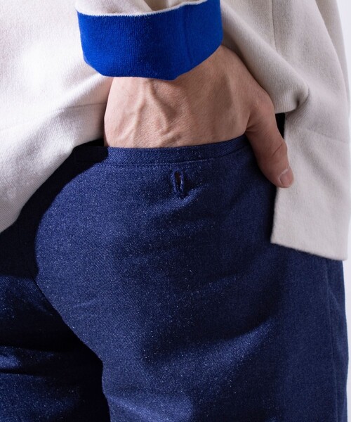 【セール】【ビジカジ対応】【GLOSTER】ウールライク L字型 パイピング ポケット スリムパンツ（その他パンツ）｜GLOSTER（グロスター）