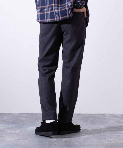 【セール】【ビジカジ対応】【GLOSTER】ウールライク L字型 パイピング ポケット スリムパンツ（その他パンツ）｜GLOSTER（グロスター）