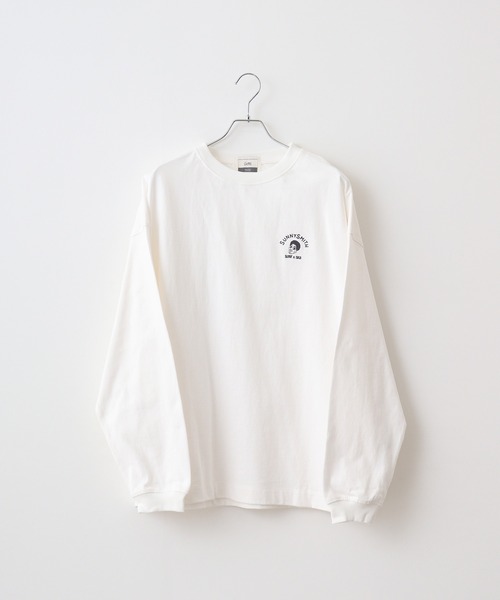 Sunny Smith(サニースミス)の「Sunnysmith Smith Signature ワンポイント刺繍ロングスリーブTシャツ(Tシャツ/カットソー・メンズ・ホワイト系/ホワイト/スミクロ・M/L)」の1枚目の写真