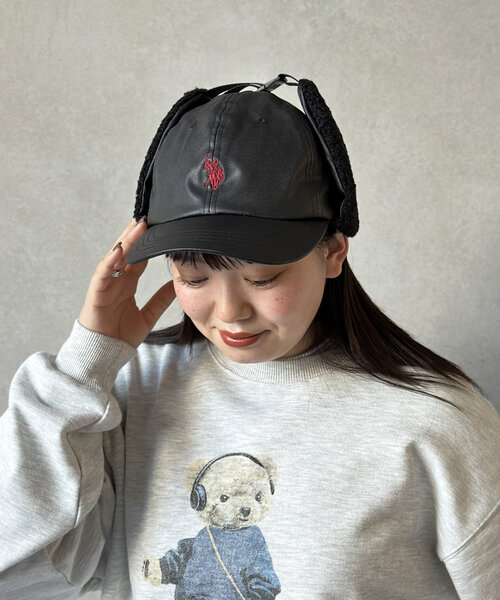 U.S. POLO ASSN.(ユーエスポロアッスン)の「ボアフライトキャップ(キャップ・メンズ・ブラウン/ブラック・FREE)」の3枚目の写真