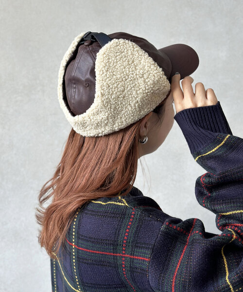 U.S. POLO ASSN.(ユーエスポロアッスン)の「ボアフライトキャップ(キャップ・メンズ・ブラウン/ブラック・FREE)」の21枚目の写真