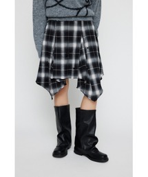 ASYMMETRY チェックスカート