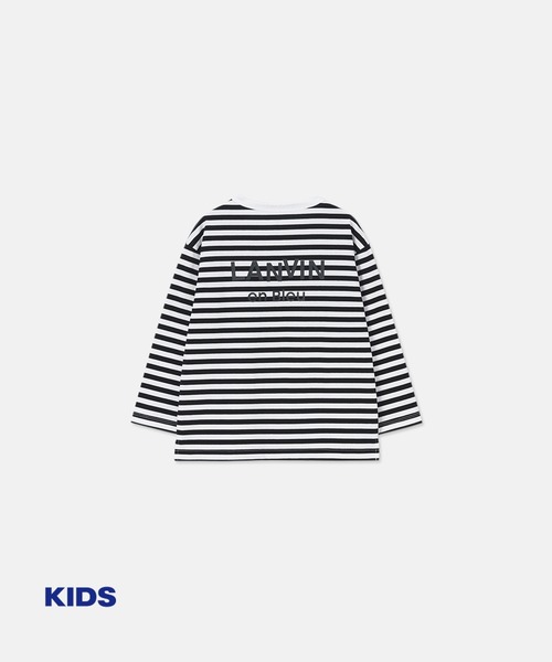 【LANVIN en Bleu ESSENTIAL】KIDS REYNIE / ”エッセンシャル” ボーダー ロングスリーブTシャツ（Tシャツ/カットソー）｜LANVIN en Bleu（ランバンオンブルー）