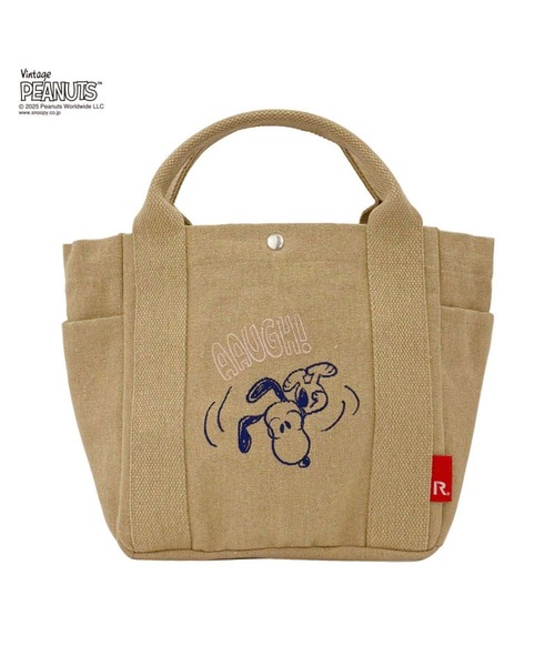 Vintage PEANUTS（ビンテージピーナッツ）の「ルートート / IP.デリ.ピーナッツ-0A（トートバッグ・レディース・ベージュ/グレー/アイボリー・FREE）」の3枚目の写真