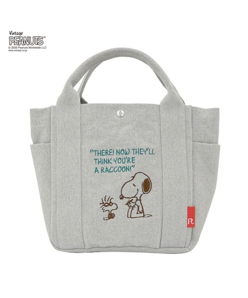 Vintage PEANUTS（ビンテージピーナッツ）の「ルートート / IP.デリ.ピーナッツ-0A（トートバッグ・レディース・ベージュ/グレー/アイボリー・FREE）」の6枚目の写真