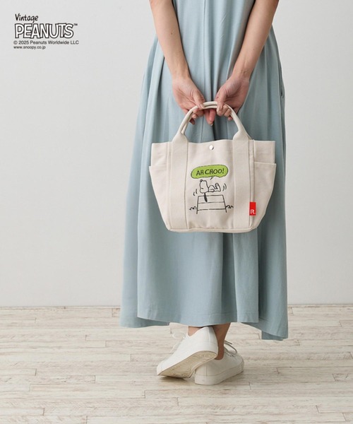 Vintage PEANUTS（ビンテージピーナッツ）の「ルートート / IP.デリ.ピーナッツ-0A（トートバッグ・レディース・ベージュ/グレー/アイボリー・FREE）」の22枚目の写真