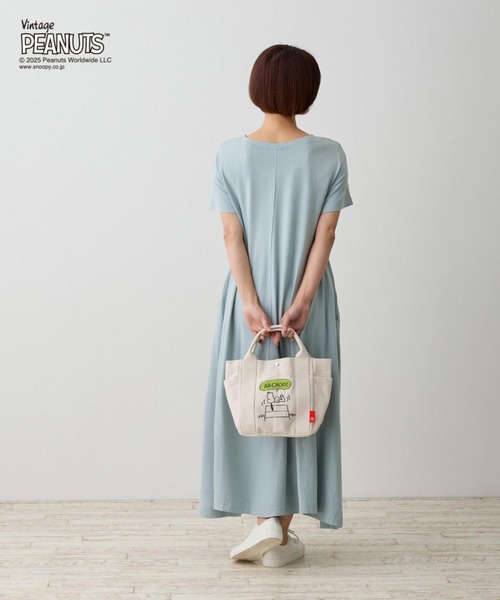 Vintage PEANUTS（ビンテージピーナッツ）の「ルートート / IP.デリ.ピーナッツ-0A（トートバッグ・レディース・ベージュ/グレー/アイボリー・FREE）」の20枚目の写真