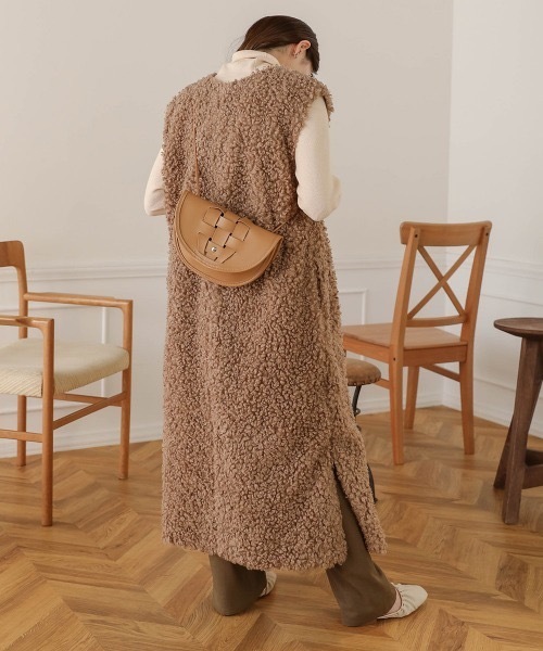 Bab(バブ)の「クロスデザイン2WAYバッグ(ショルダーバッグ・レディース・キャメル/グリーン/ライトブルー・FREE)」の5枚目の写真