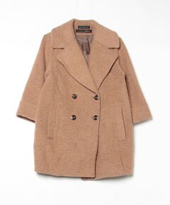 セール】ウールアルパカシャギー ダブルブレストコート（その他