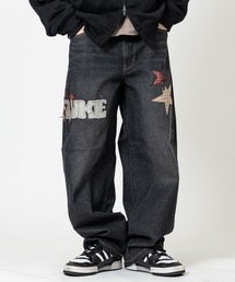 JOHN'S CLOSET | 【13】モチーフアップリケ バレルレッグジーンズ/コクーンデニム(デニムパンツ)