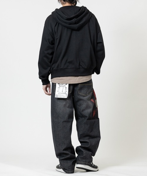 JOHN'S CLOSET（ジョンズクローゼット）の「【13】モチーフアップリケ バレルレッグジーンズ/コクーンデニム（デニムパンツ・メンズ・ブラック/ブルー/ブルー系2/ブラック系2/ブラック系1/ブルー系1・MEDIUM/LARGE）」の20枚目の写真