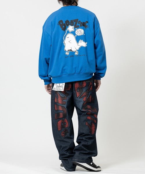 JOHN'S CLOSET（ジョンズクローゼット）の「【13】モチーフアップリケ バレルレッグジーンズ/コクーンデニム（デニムパンツ・メンズ・ブラック/ブルー/ブルー系2/ブラック系2/ブラック系1/ブルー系1・MEDIUM/LARGE）」の9枚目の写真