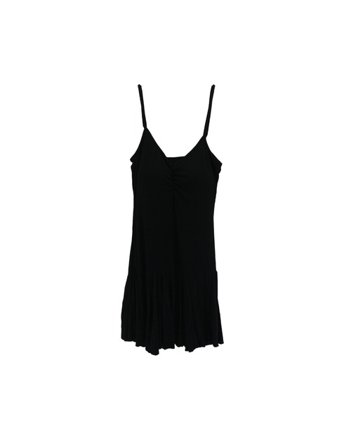 ALLuRing ChaRm(アリュリングチャーム)の「Cardigan & Flare Cami Dress Set / カーディガン&フレアキャミワンピ 首紐付 3点セット オケージョン(ワンピース・レディース・ブラック/グレー・FREE)」の6枚目の写真