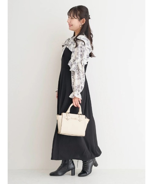 Re-J&SUPURE(リジェイアンドスプル)の「【大きいサイズ】花柄ボウタイドッキングワンピース(ワンピース・レディース・その他2/その他・X-LARGE/XX-LARGE/XXX-LARGE)」の5枚目の写真