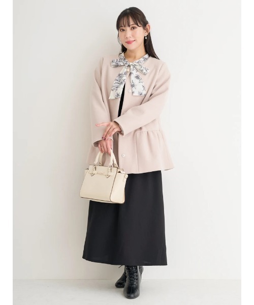Re-J&SUPURE(リジェイアンドスプル)の「【大きいサイズ】花柄ボウタイドッキングワンピース(ワンピース・レディース・その他2/その他・X-LARGE/XX-LARGE/XXX-LARGE)」の6枚目の写真