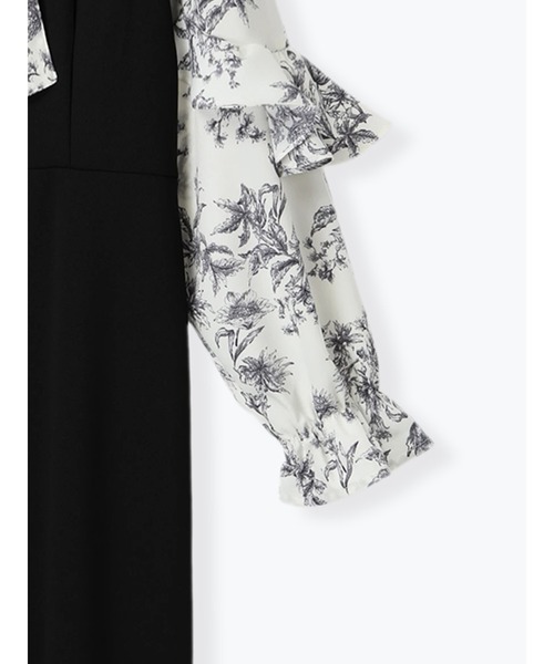 ROJITA 花柄ボウタイドッキングワンピース ロジータ ROJITA 花柄ボウタイドッキングワンピース （ピンク