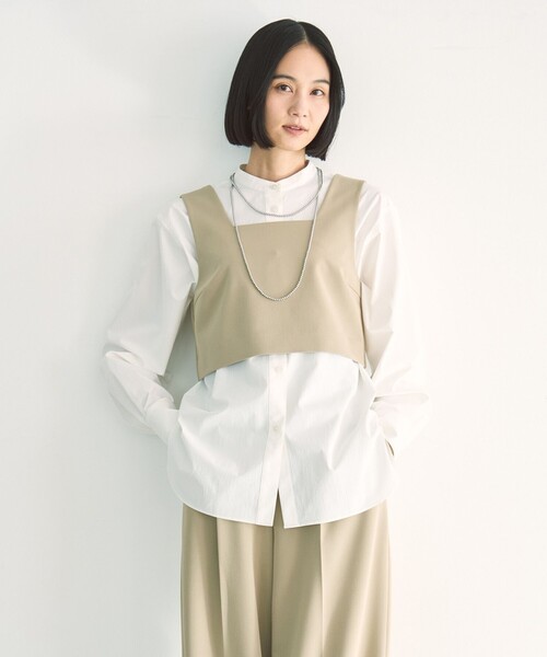 UNFILO(アンフィーロ)の「イージーチノ ビスチェ(その他トップス・レディース・ベージュ系/ブラック系・X-LARGE)」の10枚目の写真