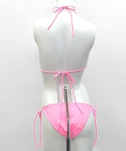 ピンク タイダイ ビキニ セット 女性用インクウォッシュタイダイビキニセット、透明、日焼け止め