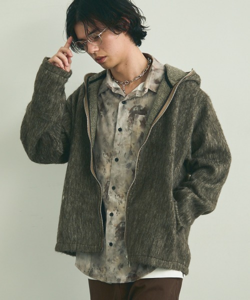 スワイプオンザクワイエット　モヘアカーディガン swipe on the quiet モヘアパーカー
