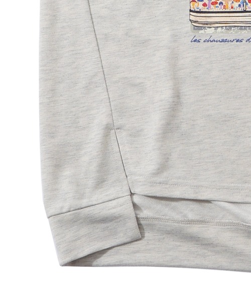 ScoLar（スカラー）の「151626：いろんなシューズ柄チュニック（Tシャツ/カットソー・レディース・オートミール/ブラック・M）」の17枚目の写真