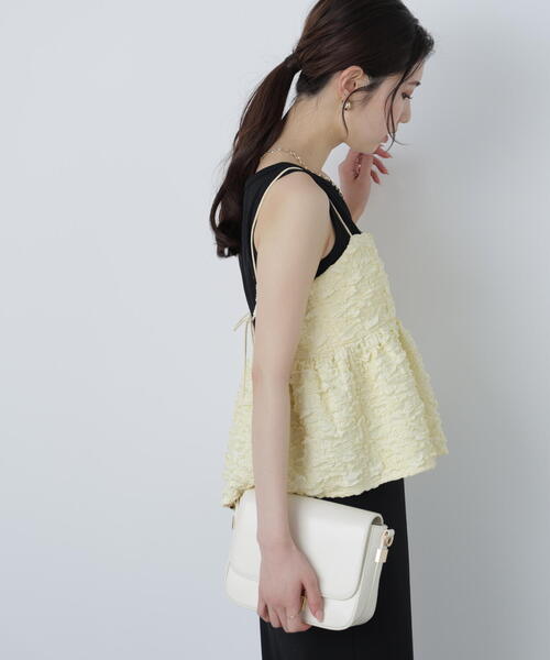 FREE'S MART(フリーズマート)の「◆ぽこぽこジャガードキャミソールビスチェ(キャミソール・レディース・イエロー/ホワイト/ブラック・FREE)」の17枚目の写真