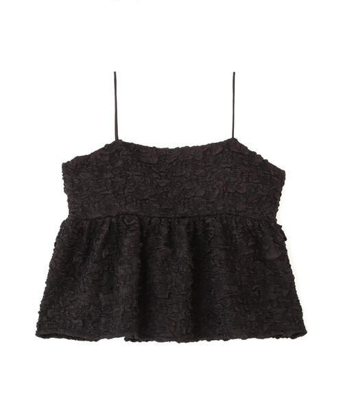 FREE'S MART(フリーズマート)の「◆ぽこぽこジャガードキャミソールビスチェ(キャミソール・レディース・イエロー/ホワイト/ブラック・FREE)」の4枚目の写真