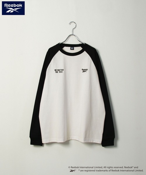 Reebok（リーボック）の「【REEBOK】 2タイプ（ スタンダード & ラグラン ）長袖 Tシャツ / ロンT（Tシャツ/カットソー・メンズ・ホワイト/ブラック/ホワイト×ブラック・MEDIUM/LARGE/X-LARGE）」の3枚目の写真