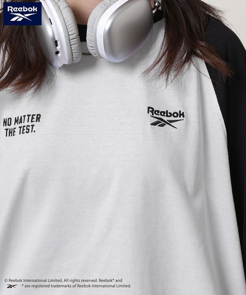 Reebok（リーボック）の「【REEBOK】 2タイプ（ スタンダード & ラグラン ）長袖 Tシャツ / ロンT（Tシャツ/カットソー・メンズ・ホワイト/ブラック/ホワイト×ブラック・MEDIUM/LARGE/X-LARGE）」の5枚目の写真