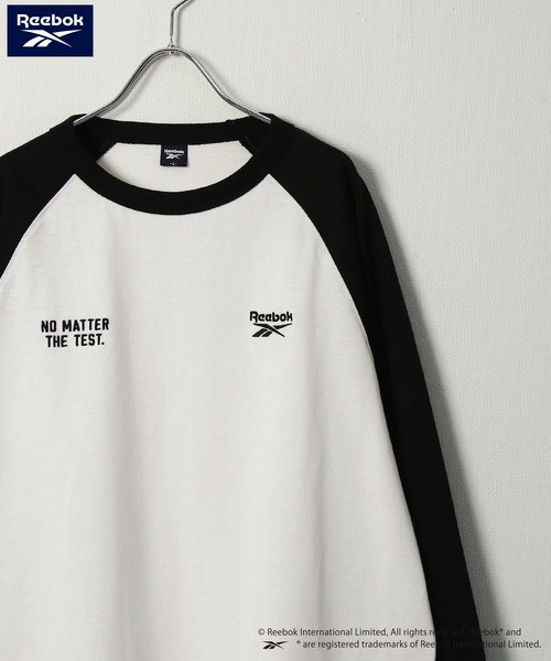 Reebok（リーボック）の「【REEBOK】 2タイプ（ スタンダード & ラグラン ）長袖 Tシャツ / ロンT（Tシャツ/カットソー・メンズ・ホワイト/ブラック/ホワイト×ブラック・MEDIUM/LARGE/X-LARGE）」の13枚目の写真