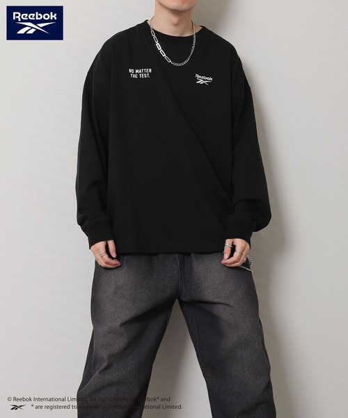 Reebok（リーボック）の「【REEBOK】 2タイプ（ スタンダード & ラグラン ）長袖 Tシャツ / ロンT（Tシャツ/カットソー・メンズ・ホワイト/ブラック/ホワイト×ブラック・MEDIUM/LARGE/X-LARGE）」の11枚目の写真