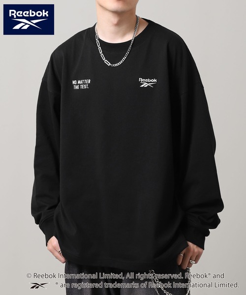 Reebok（リーボック）の「【REEBOK】 2タイプ（ スタンダード & ラグラン ）長袖 Tシャツ / ロンT（Tシャツ/カットソー・メンズ・ホワイト/ブラック/ホワイト×ブラック・MEDIUM/LARGE/X-LARGE）」の9枚目の写真