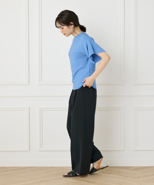 INED（イネド）の「ステファニー イージーワイドパンツ（その他パンツ・レディース・オフホワイト/カーキ/ブラック・7号/9号/11号）」の17枚目の写真