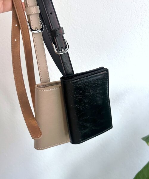 mystic（ミスティック）の「ベルト付きミニポーチ（ベルト・レディース・アイボリー/ブラック・ONE SIZE）」の8枚目の写真