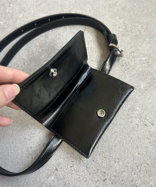 mystic（ミスティック）の「ベルト付きミニポーチ（ベルト・レディース・アイボリー/ブラック・ONE SIZE）」の9枚目の写真